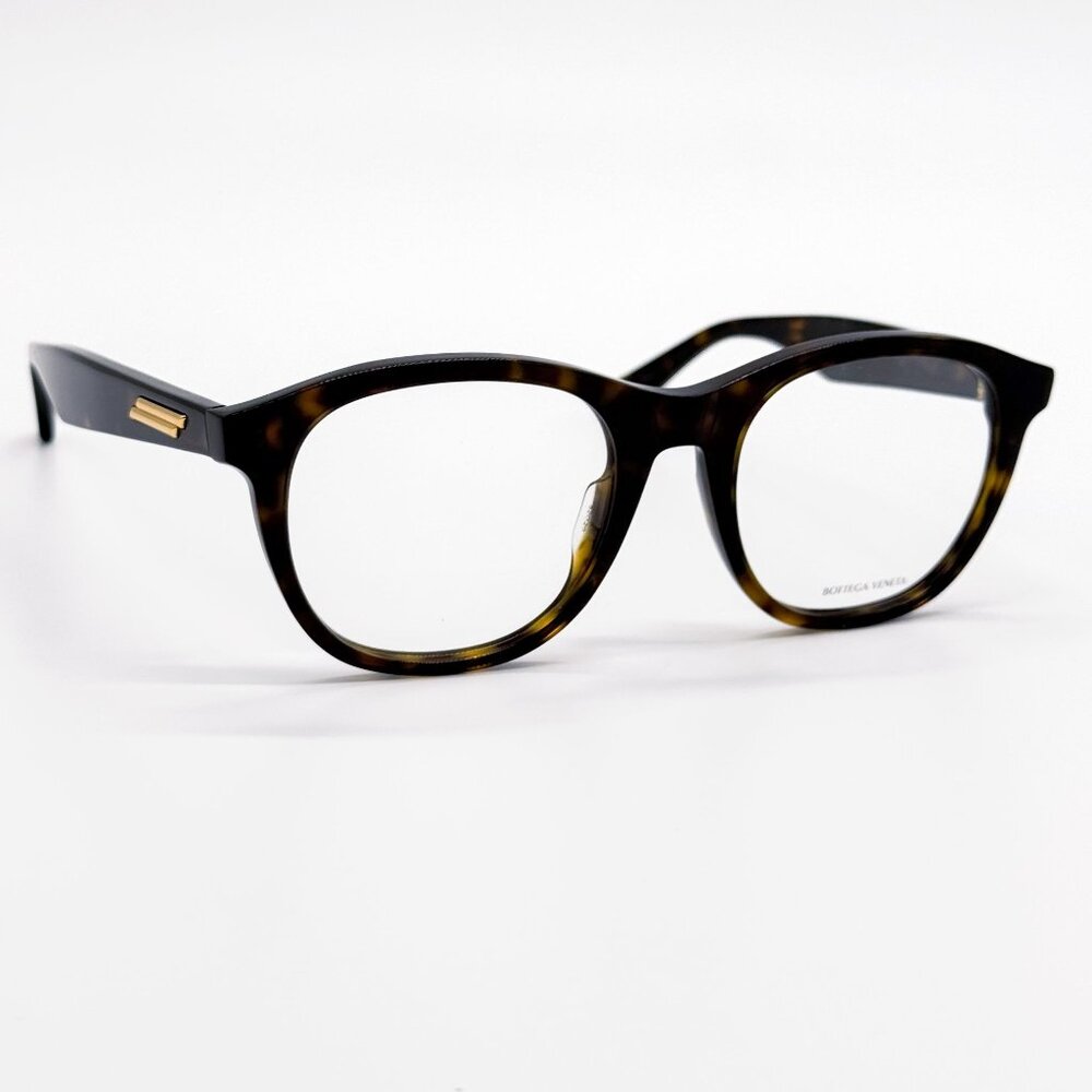 NEW BOTTEGA VENETA EYEGLASSES BV1130OA 002 HAVANA ROUND WOMEN EYEWEAR